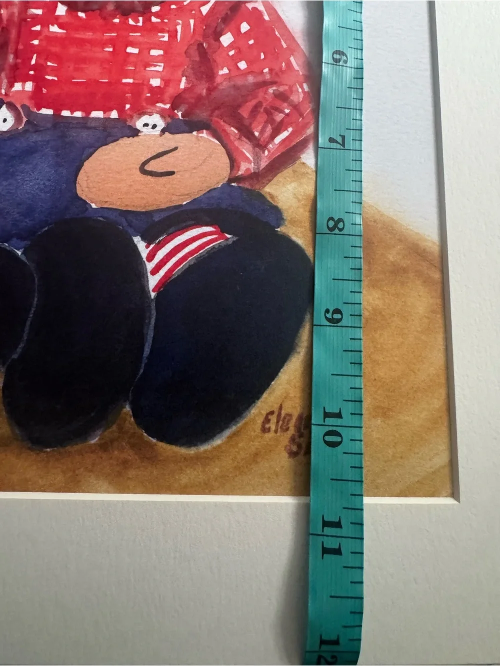 Eleanor Smith Signed Raggedy Ann and Andy Matted Art Print 12” x 10” - Picture 8 of 10